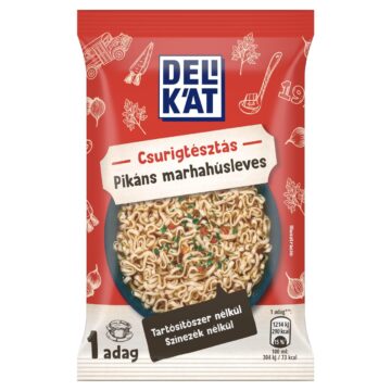 Delikát csurigtésztás pikáns marhahúsleves 60 g