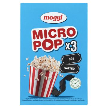 Mogyi Micro Pop sós pattogatni való kukorica 3 x 100 g (300 g)
