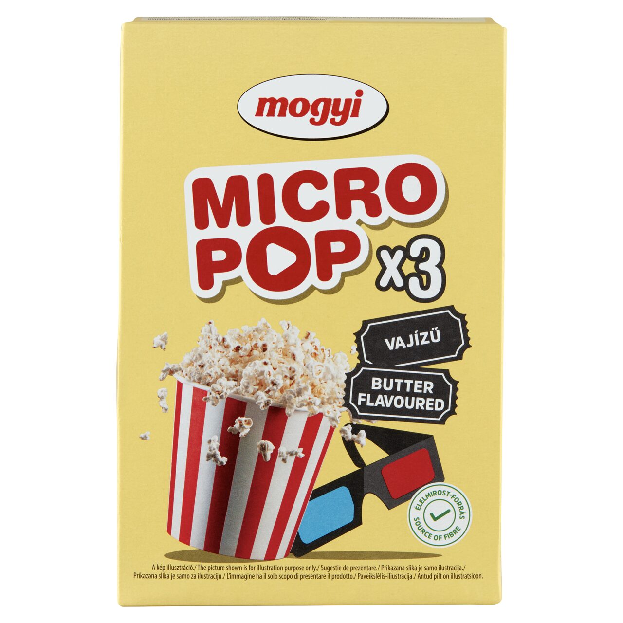 Mogyi Micro Pop vajízű pattogatni való kukorica 3 x 100 g (300 g)