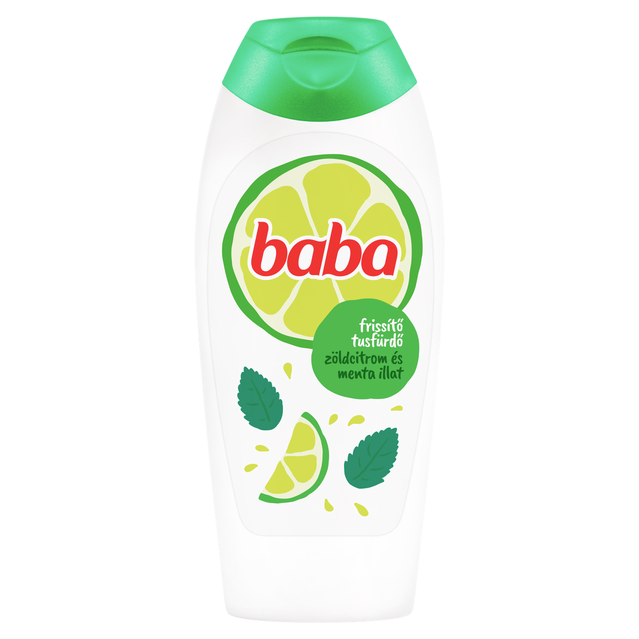 Baba zöldcitrom és menta illat frissítő tusfürdő 400 ml