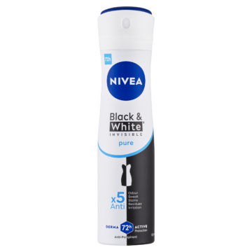 NIVEA Black & White Invisible Pure izzadásgátló deo spray 150 ml