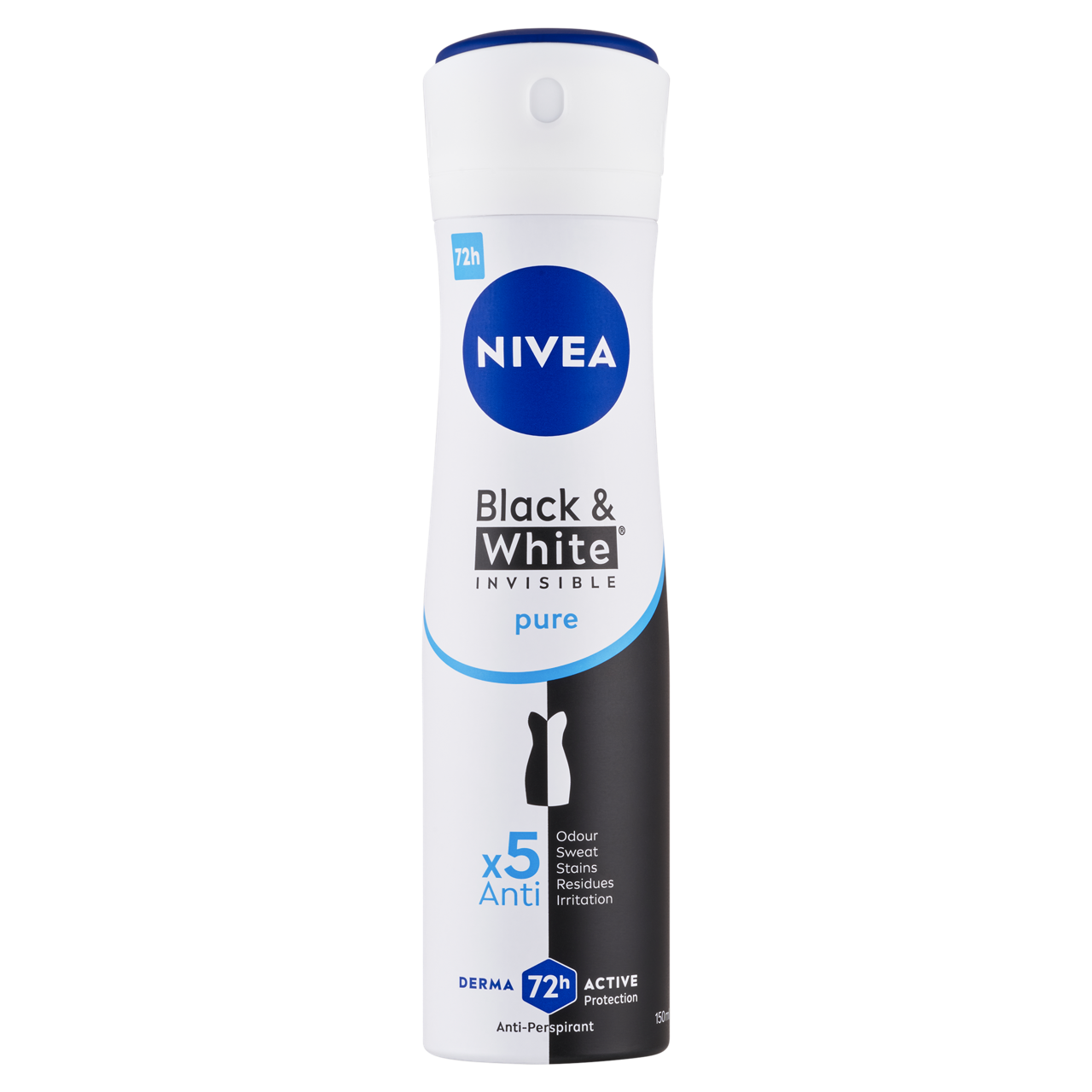 NIVEA Black & White Invisible Pure izzadásgátló deo spray 150 ml