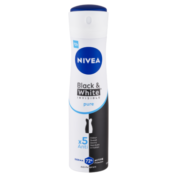 NIVEA Black & White Invisible Pure izzadásgátló deo spray 150 ml