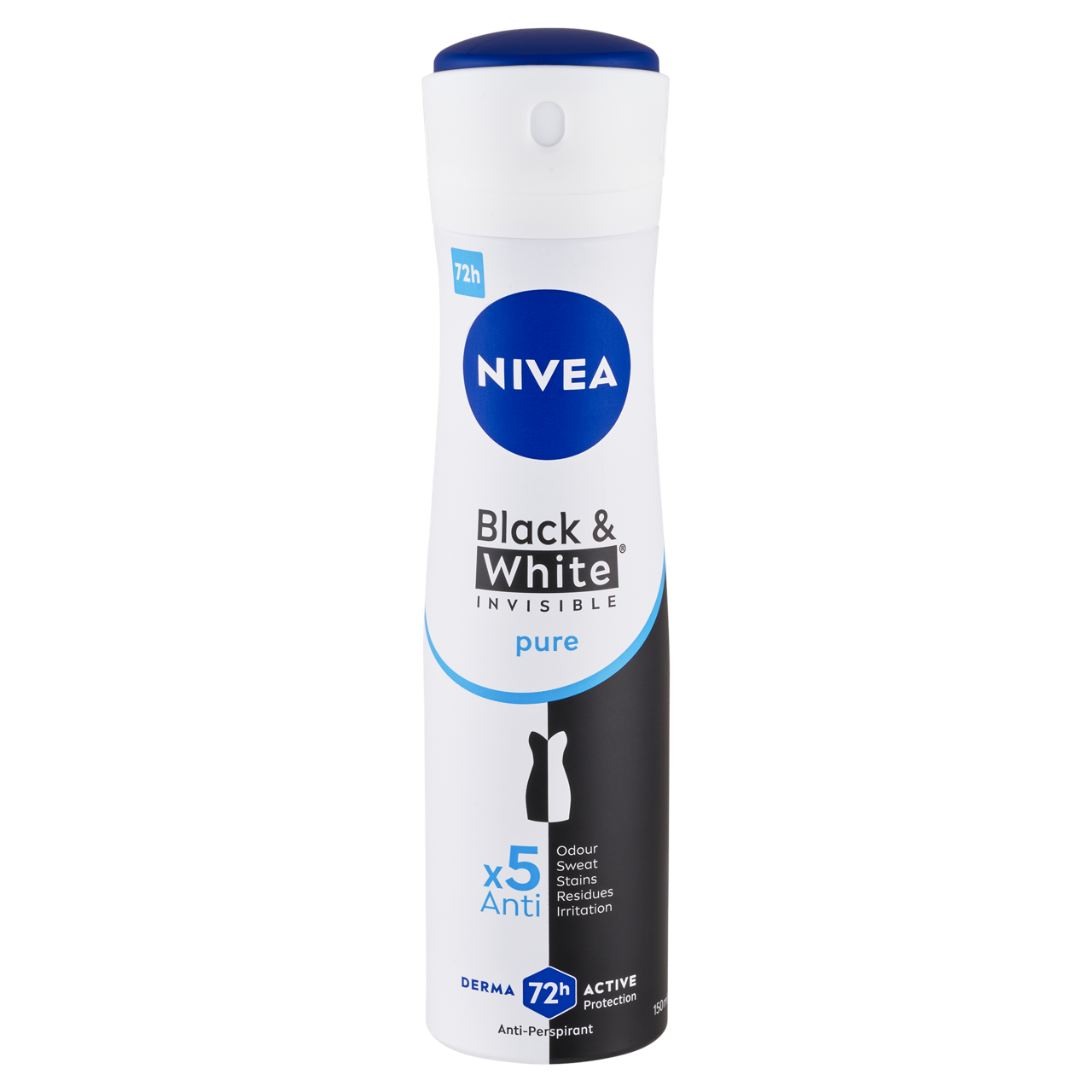 NIVEA Black & White Invisible Pure izzadásgátló deo spray 150 ml
