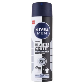 NIVEA MEN Black & White Invisible Original izzadásgátló deo spray 150 ml