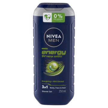 NIVEA MEN Energy 3 az 1-ben tusfürdő 250 ml