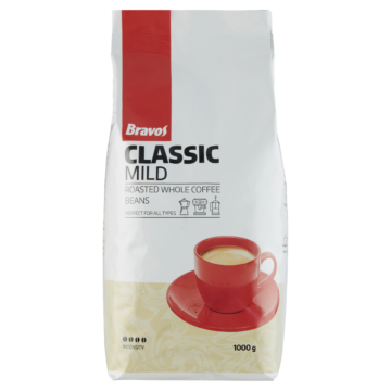 Bravos Classic Mild pörkölt szemes kávé 1 kg