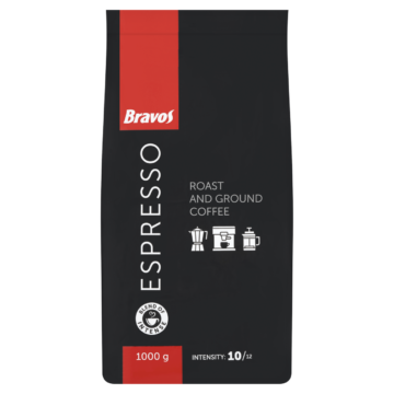 Bravos Espresso őrölt pörkölt kávé 1 kg