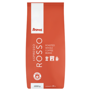 Bravos Espresso Rosso pörkölt szemes kávé 1 kg