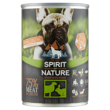 Alternative view of Spirit of Nature Dog konzerv Bárányhússal és nyúlhússal 415gr
