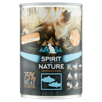 Alternative view of Spirit of Nature Cat konzerv Tonhallal és lazaccal 415gr