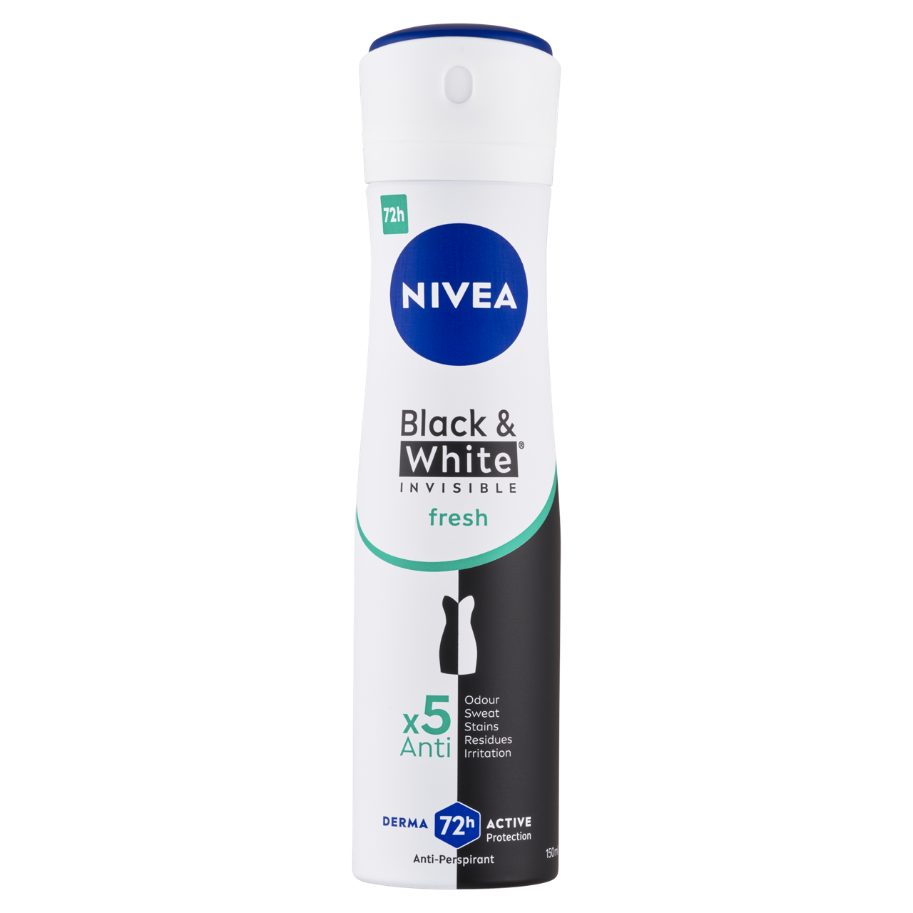 NIVEA Black & White Invisible Fresh izzadásgátló deo spray 150 ml