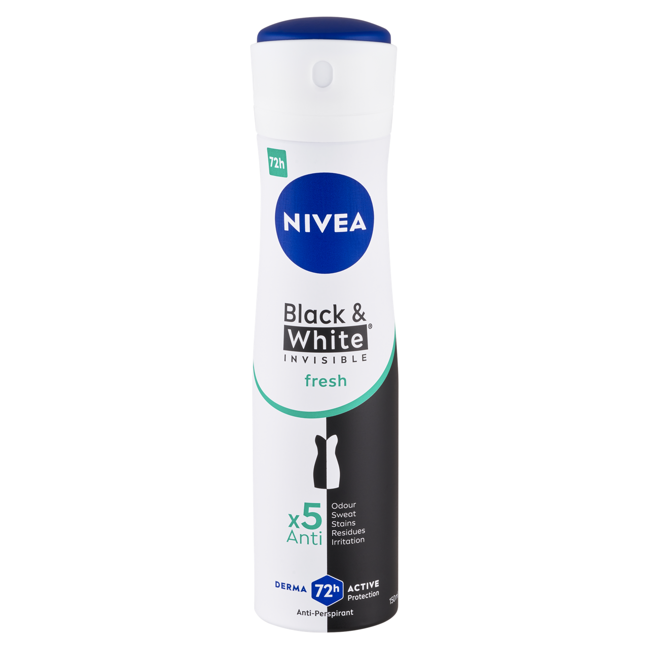 NIVEA Black & White Invisible Fresh izzadásgátló deo spray 150 ml