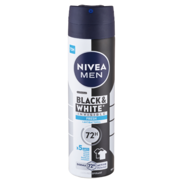 NIVEA MEN Black & White Invisible Fresh izzadásgátló deo spray 150 ml