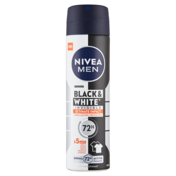 NIVEA MEN Black & White Invisible Ultimate Impact izzadásgátló deo spray 150 ml