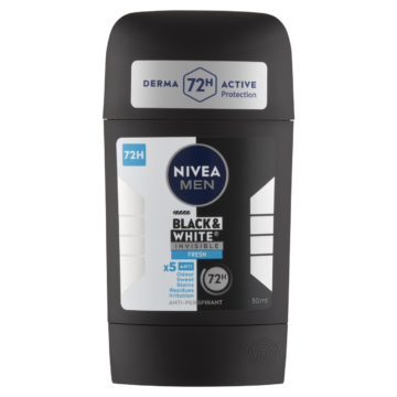 NIVEA MEN Black & White Invisible Fresh izzadásgátló deo stift 50 ml