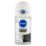 NIVEA Black & White Invisible Silky Smooth izzadásgátló golyós dezodor 50 ml