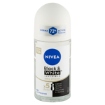 NIVEA Black & White Invisible Silky Smooth izzadásgátló golyós dezodor 50 ml