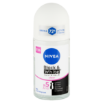 NIVEA Black & White Invisible Clear izzadásgátló golyós dezodor 50 ml