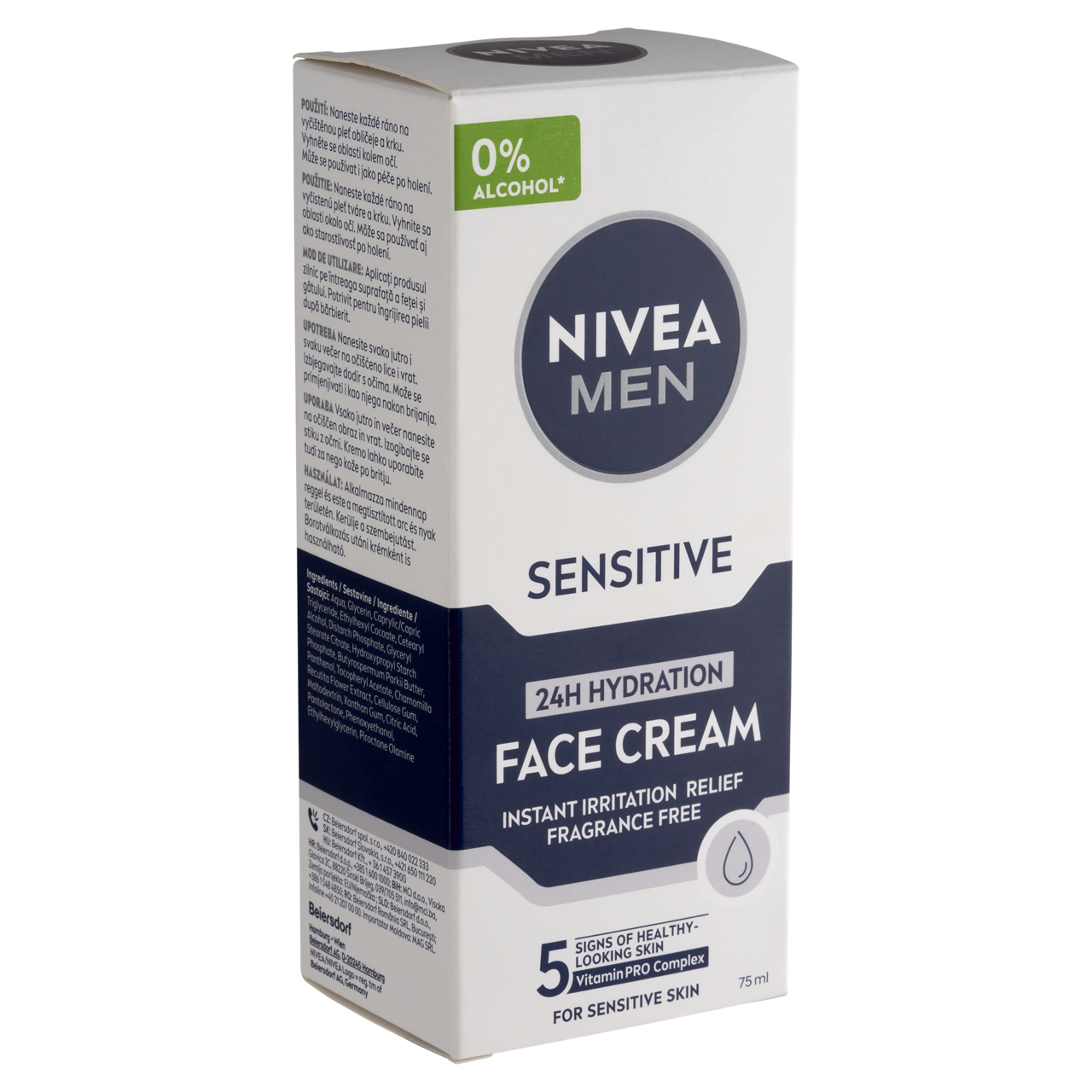 Nivea MEN Sensitive hidratáló arckrém 75 ml