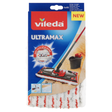 Vileda Ultramax 2in1 mikroszálas lapos felmosó utántöltő felmosófej