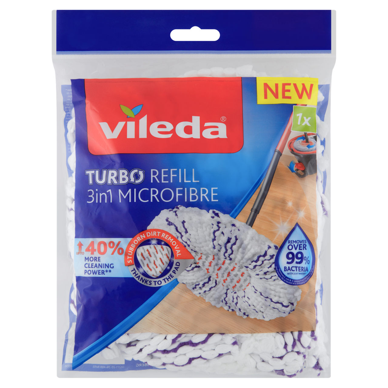 Vileda Turbo Microfibre 3in1 utántöltő felmosófej