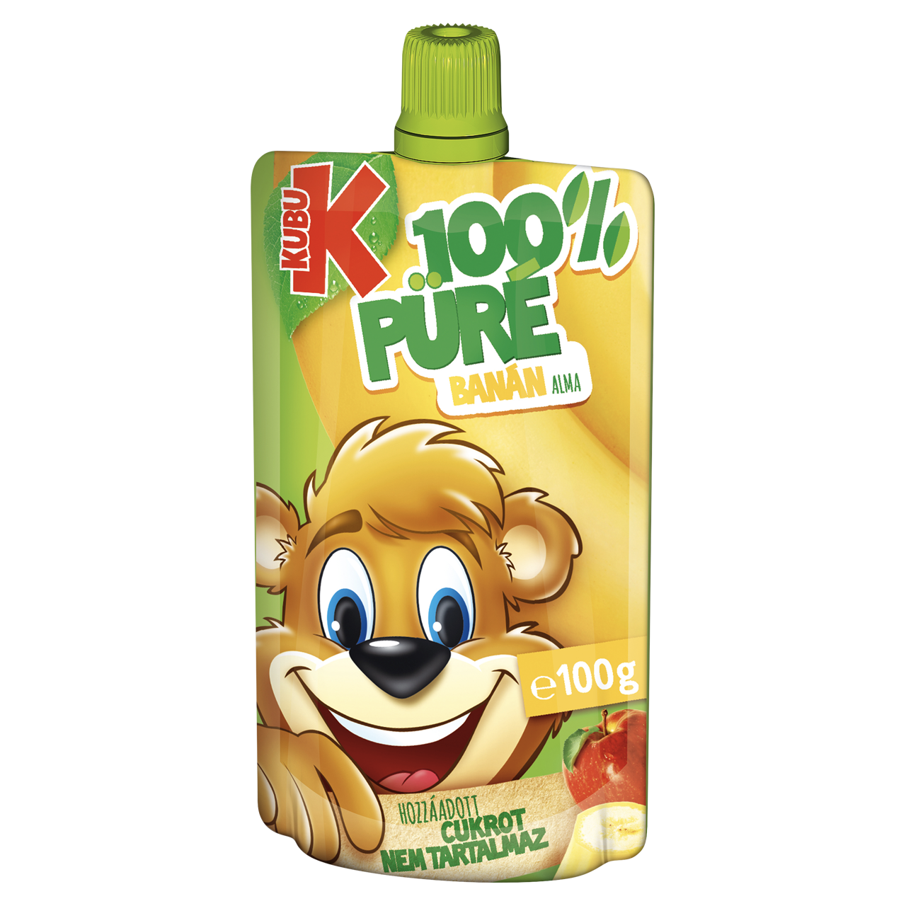 Kubu 100% banán-alma püré C-vitaminnal 100 g
