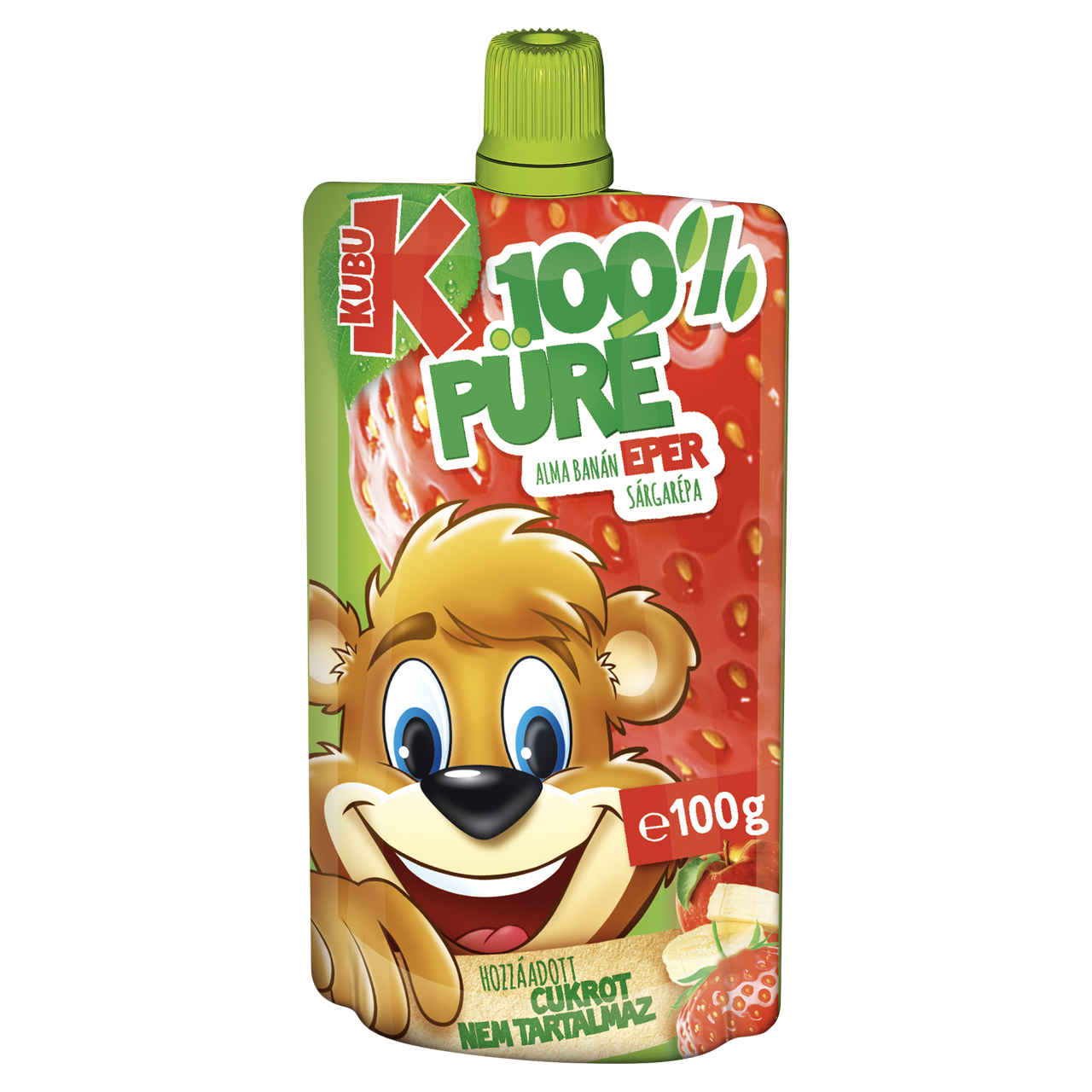Kubu alma-banán-eper-sárgarépa püré 100 g