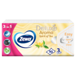 Zewa Deluxe Spirit of Tea illatosított papír zsebkendő 3 rétegű 90 db