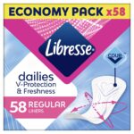 Libresse Dailies V-Protection & Freshness Regular tisztasági betét 58 db