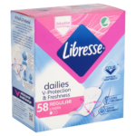 Libresse Dailies V-Protection & Freshness Regular tisztasági betét 58 db