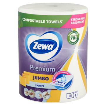 Zewa Premium Jumbo háztartási papírtörlő 3 rétegű 1 tekercs