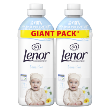 Lenor Sensitive Hipoallergén textilöblítő DUO 2x1491 ml 142 mosás