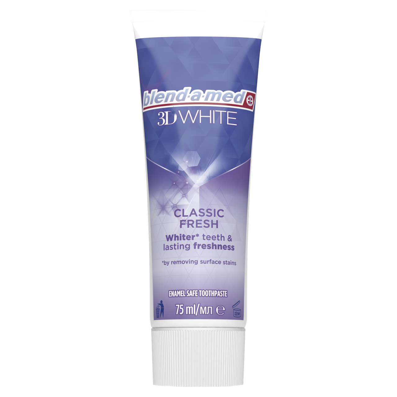 Blend-a-med 3D White Classic Fresh fogkrém 75 ml