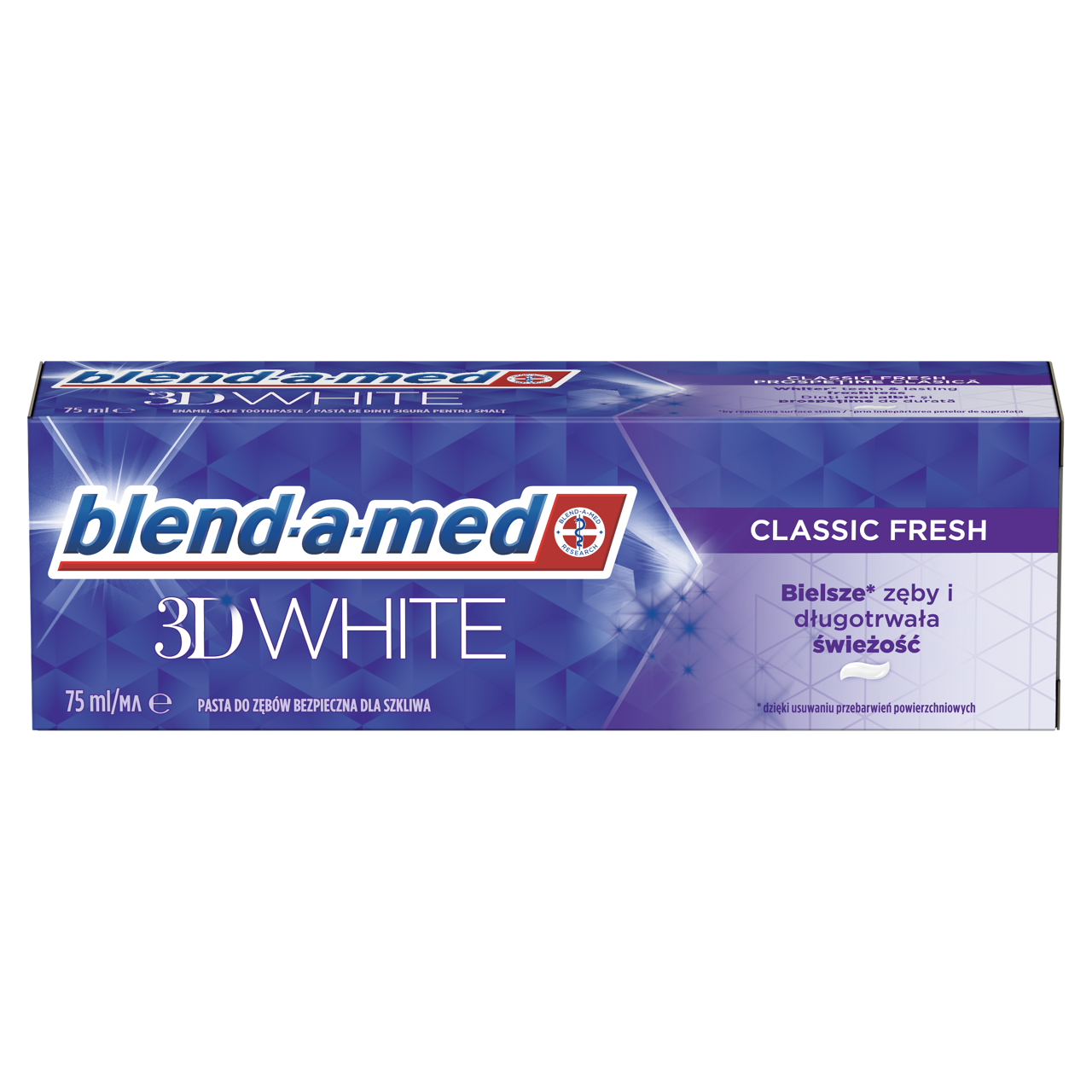 Blend-a-med 3D White Classic Fresh fogkrém 75 ml