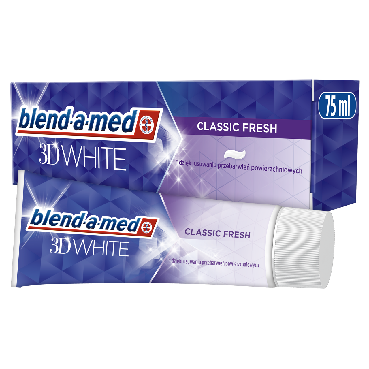 Blend-a-med 3D White Classic Fresh fogkrém 75 ml