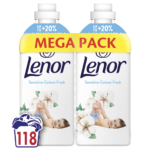 Lenor Sensitive Cotton Fresh hipoallergén textilöblítő DUO 2x1239 ml 118 mosás