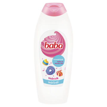 Baba Habcsók málna és rózsafa illat krémhabfürdő 750 ml