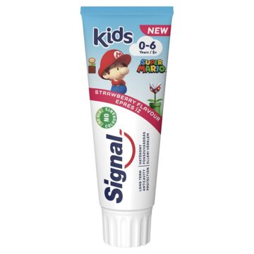 Signal Kids Super Mario epres ízű fogkrém 0-6 év 75 ml