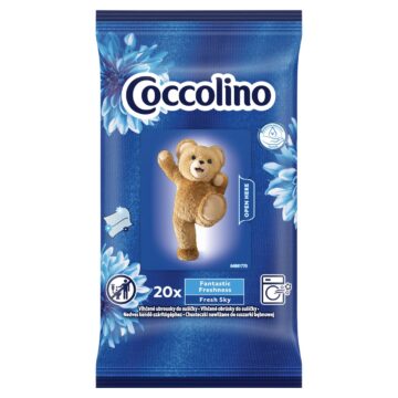 Coccolino Fresh Sky nedves illatosító kendő szárítógépbe 20 db