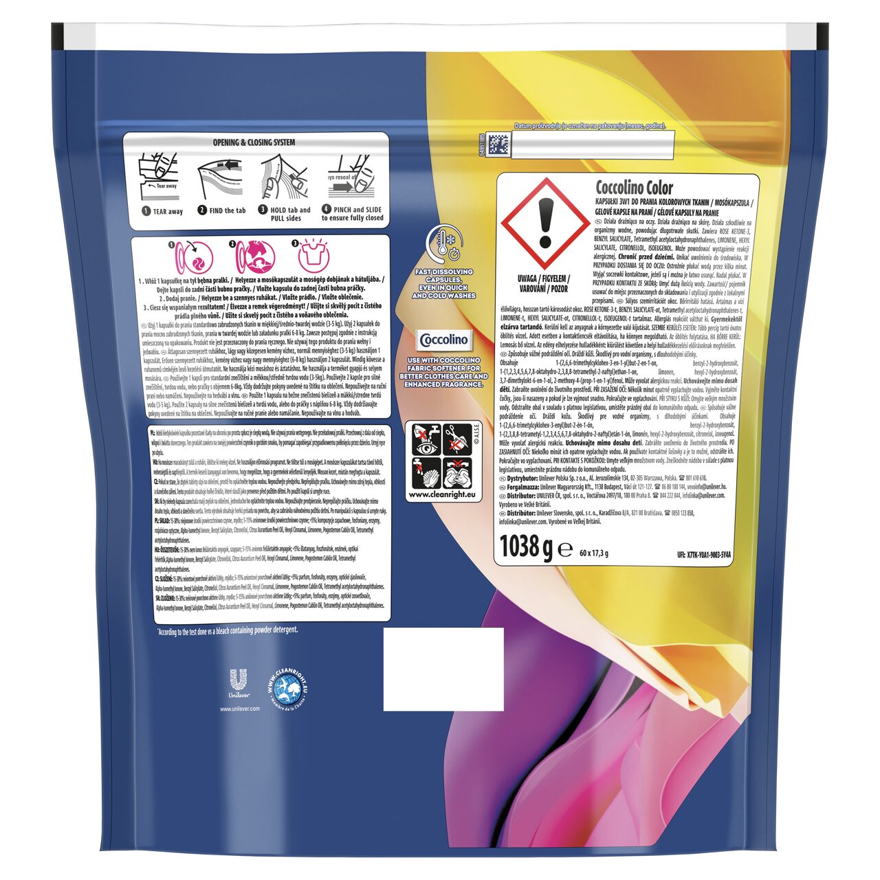 Coccolino Color mosókapszula színes ruhákhoz 60 db