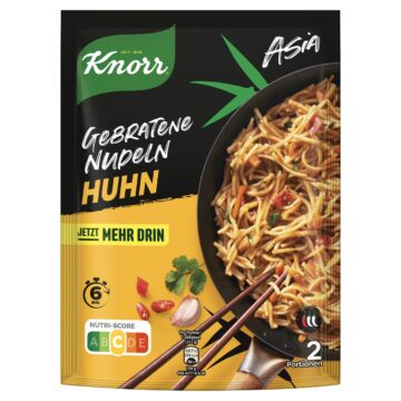 Knorr ázsiai pirított tészta enyhén csípős csirkés ízesítéssel 134 g