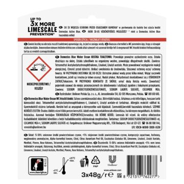 Domestos Blue Water Ocean WC frissítő blokk 3 x 48 g