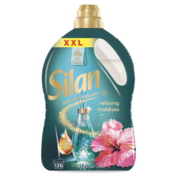 Silan Aromatherapy Relaxing Maldives textilöblítő koncentrátum 126 mosás 2772 ml