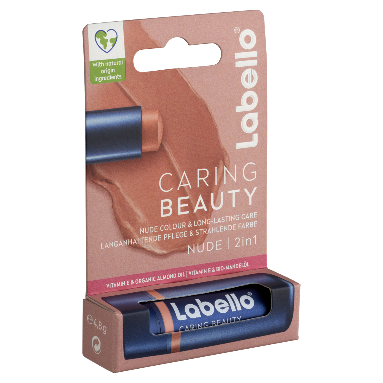 Labello Caring Beauty Nude színezett ajakápoló 4,8 g
