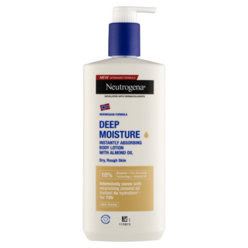 Neutrogena Deep Moisture azonnal beszívódó testápoló mandulaolajjal 400 ml