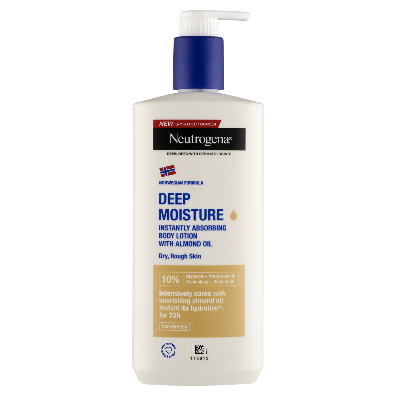 Neutrogena Deep Moisture azonnal beszívódó testápoló mandulaolajjal 400 ml