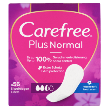 Carefree Plus Normal tisztasági betét friss illattal 56 db