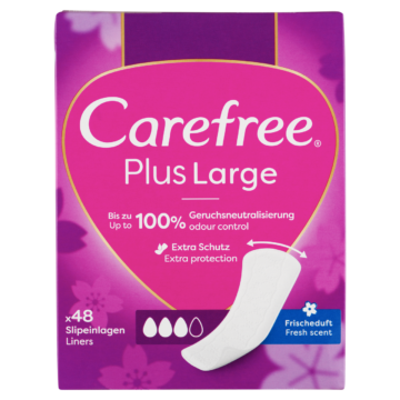 Carefree Plus Large tisztasági betét friss illattal 48 db