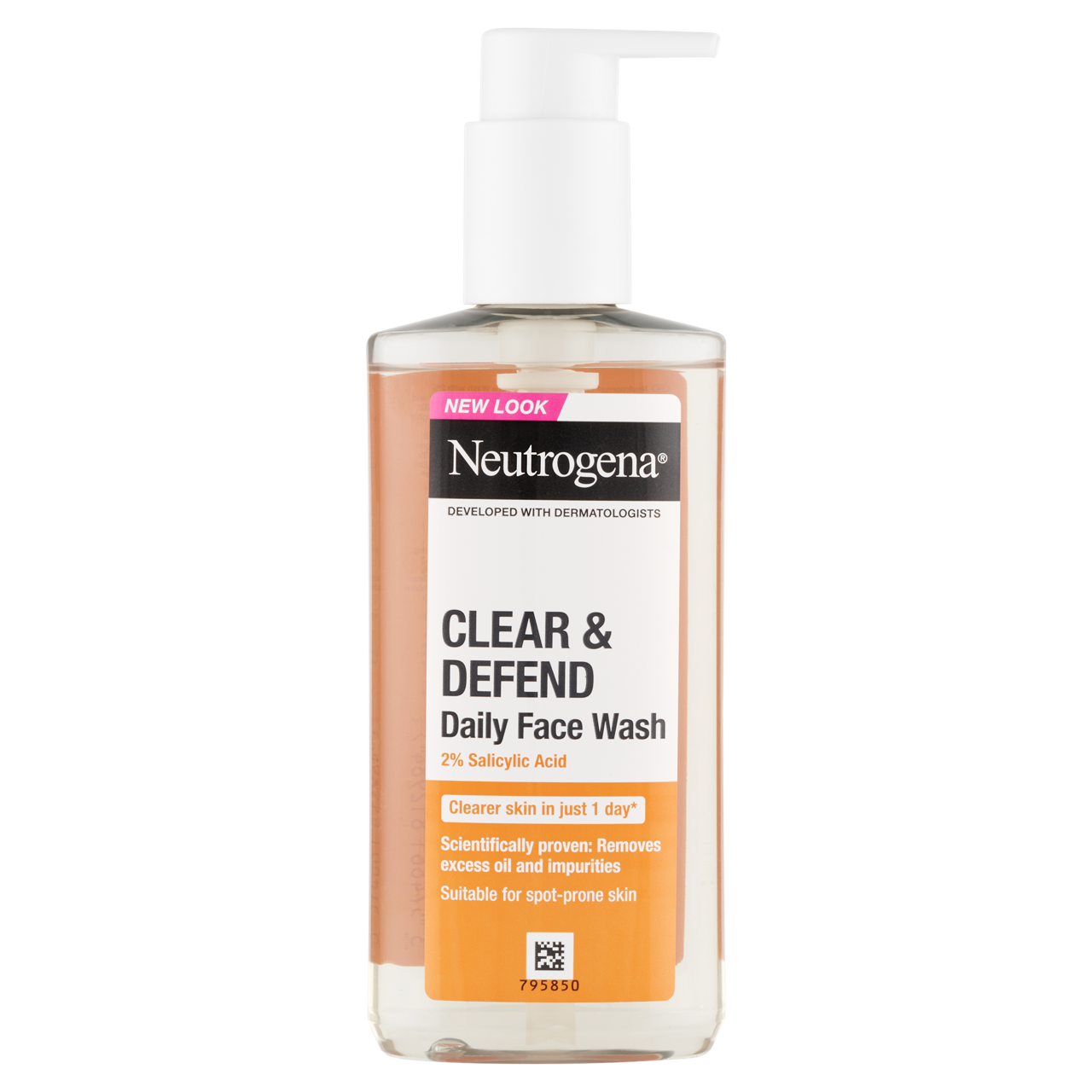 Neutrogena Clear & Defend arclemosó 2% szalicilsavval 200 ml